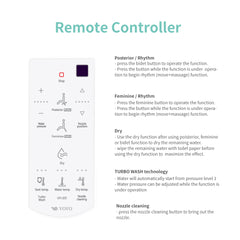 Vovo Bidet Toilet Seat Remote Controller - VB-6000SE/VB-6100SR