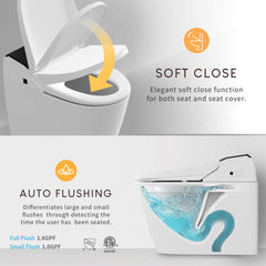 Vovo Bidet Toilet Soft Close and Auto Flushing– TCB-8100B