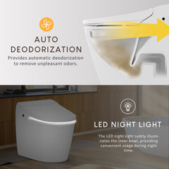 Vovo Bidet Toilet Auto Deodorization LED Night Light  – TCB-8100W 