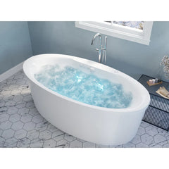 ANZZI Heidi 5.7 ft. Whirlpool With Air Bath Tub in White – FT-AZ101 