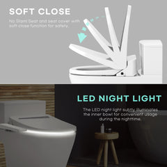 Vovo Bidet Toilet Seat Soft Close and LED Night Light - VB-3000SE/VB-3100SR