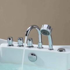 Empava 67" Freestanding Whirlpool Bathtub with Center Drain EMPV-67AIS10 