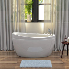 Empava 59" Freestanding Air Massage Japanese-Style Bathtub with Reversible Drain EMPV-59JT011 