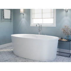 ANZZI Heidi 5.7 ft. Whirlpool With Air Bath Tub in White – FT-AZ101