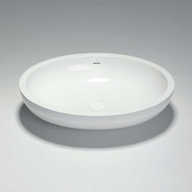 Pure Water halo oval countertop basin Lime matte 23¾