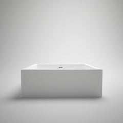 Pure Water metrix square countertop basin White gloss 16¼"x16¼"x5½" Requires drain TW121 – SA0202-01G