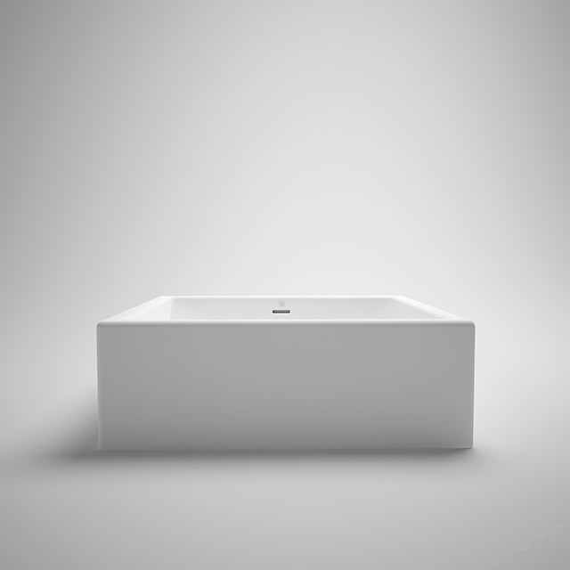 Pure Water metrix square countertop basin White gloss 16¼
