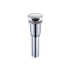Pure Water Push button waste with overflow shrouded threads and tailpiece 1¼" DIA Chrome – TW121
