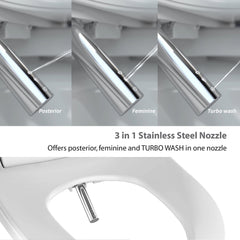 Vovo Bidet Toilet Seat 3 in 1 Stainless Steel Nozzle - VB-3000SE/VB-3100SR